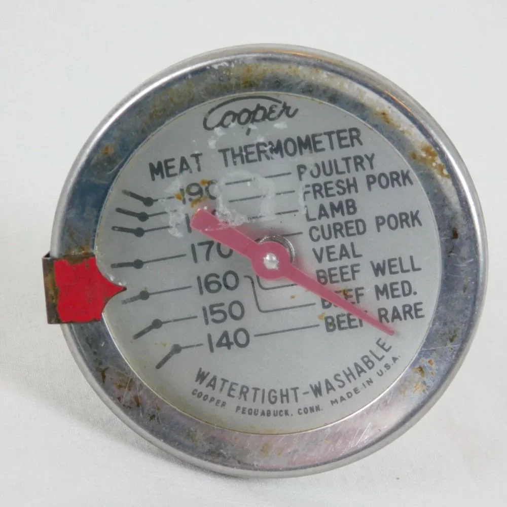 Lot of 5 Roast Meat Dial Thermometers Ohio TCA Cooper Farberware Aluminum Korea